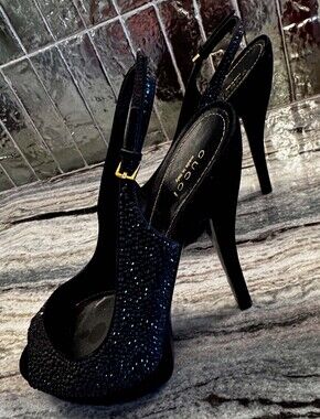 Gucci Glitter Stilettos Made in Italy